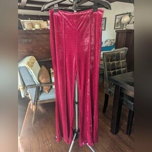 Beautiful Flying Tomato velvet wide leg pants size M